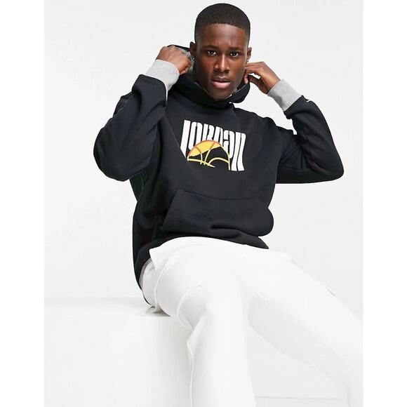 Nike Men's Air Jordan Trophy DNA Jumpman Fleece Pullover Hoodie Size 2XL - Picture 1 of 12